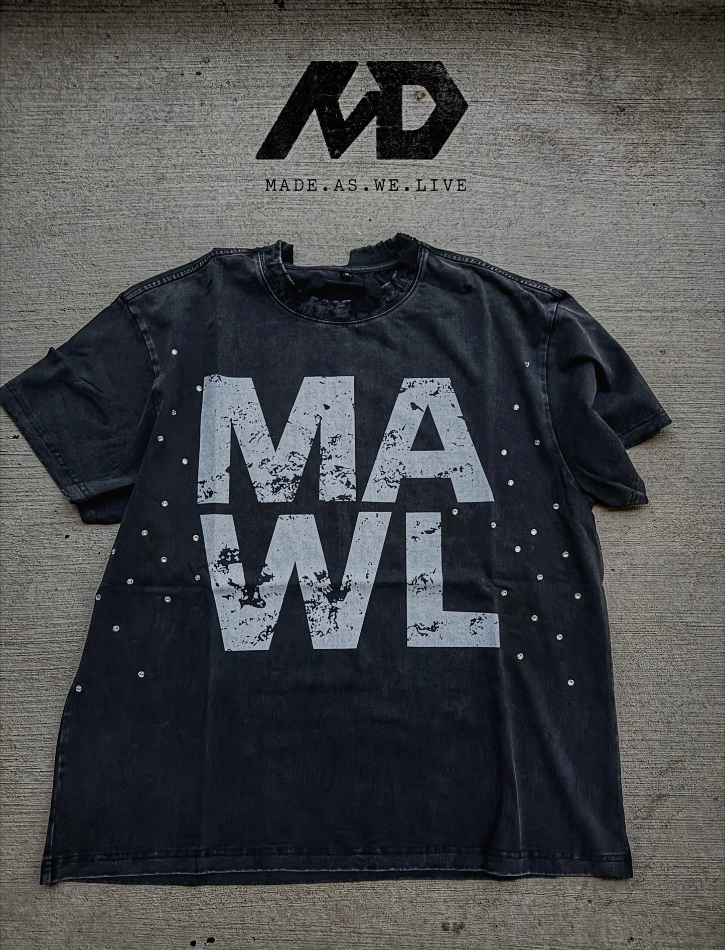 Black “Rugged” Tee