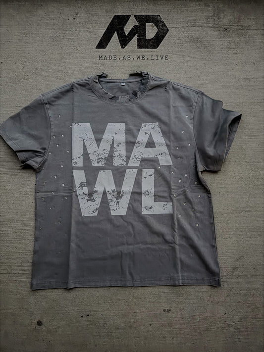 Gray “Rugged” Tee